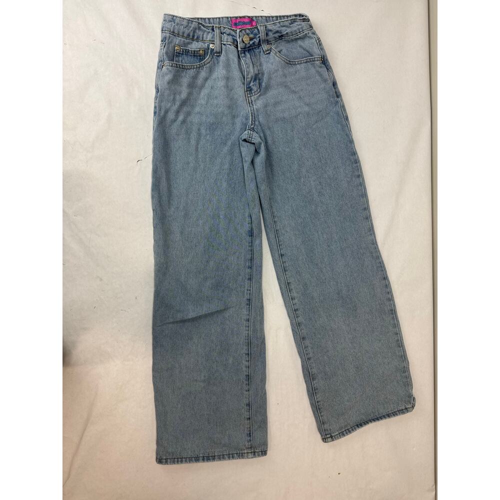 Edikted Blue Flare Wide Leg Jeans